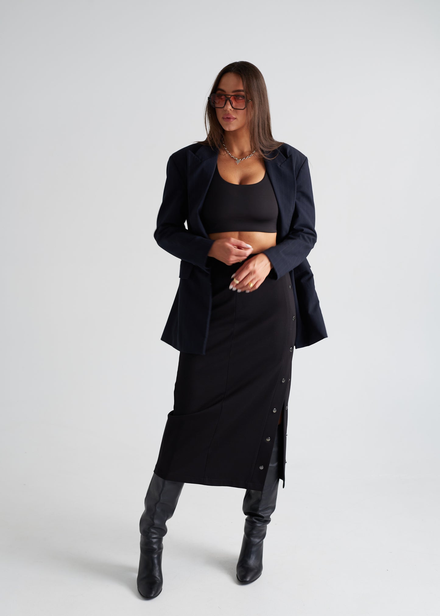 SKIRT "FLASHY" BLACK