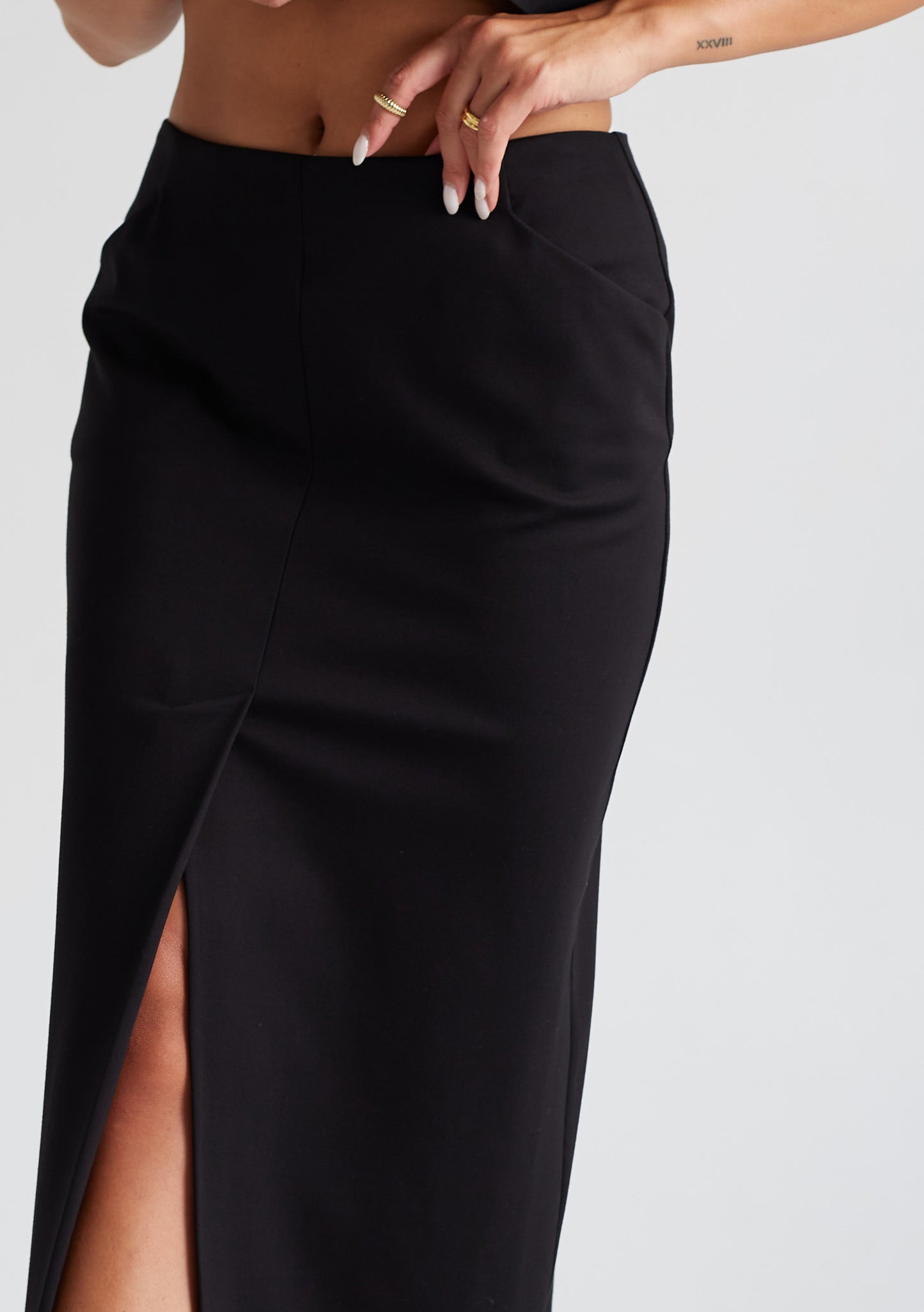 SKIRT "FLASHY" BLACK