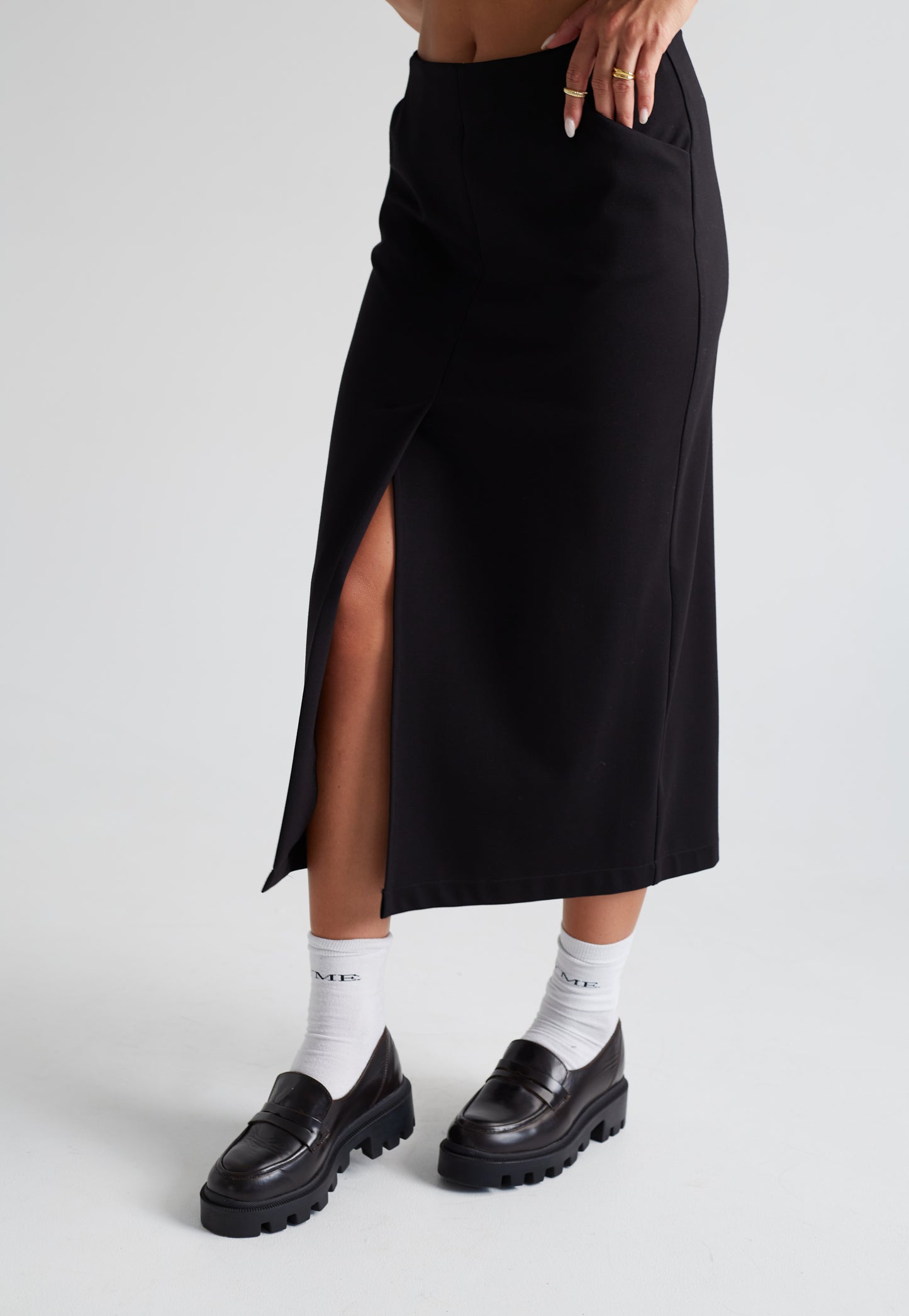 SKIRT "FLASHY" BLACK