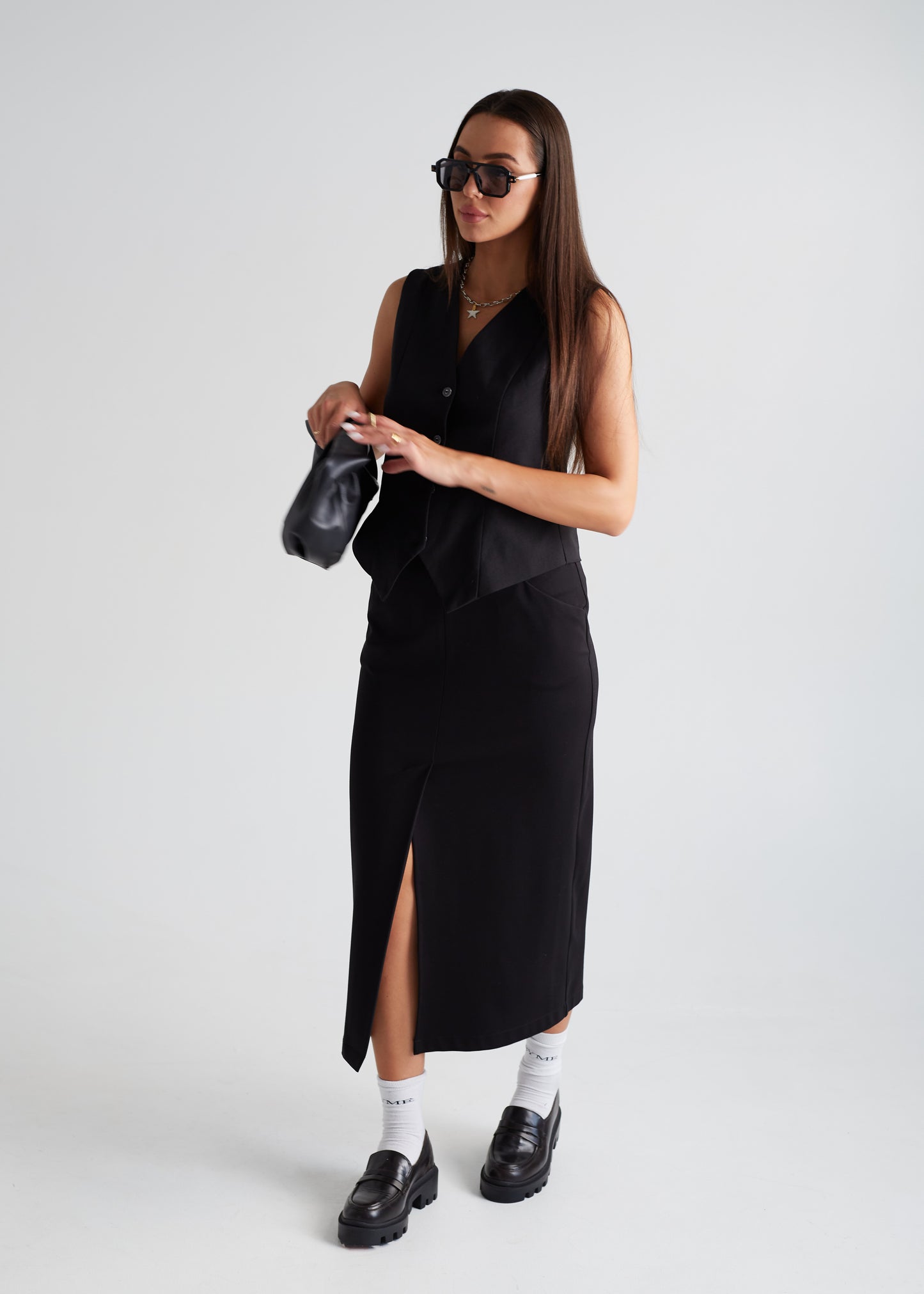 SKIRT "FLASHY" BLACK