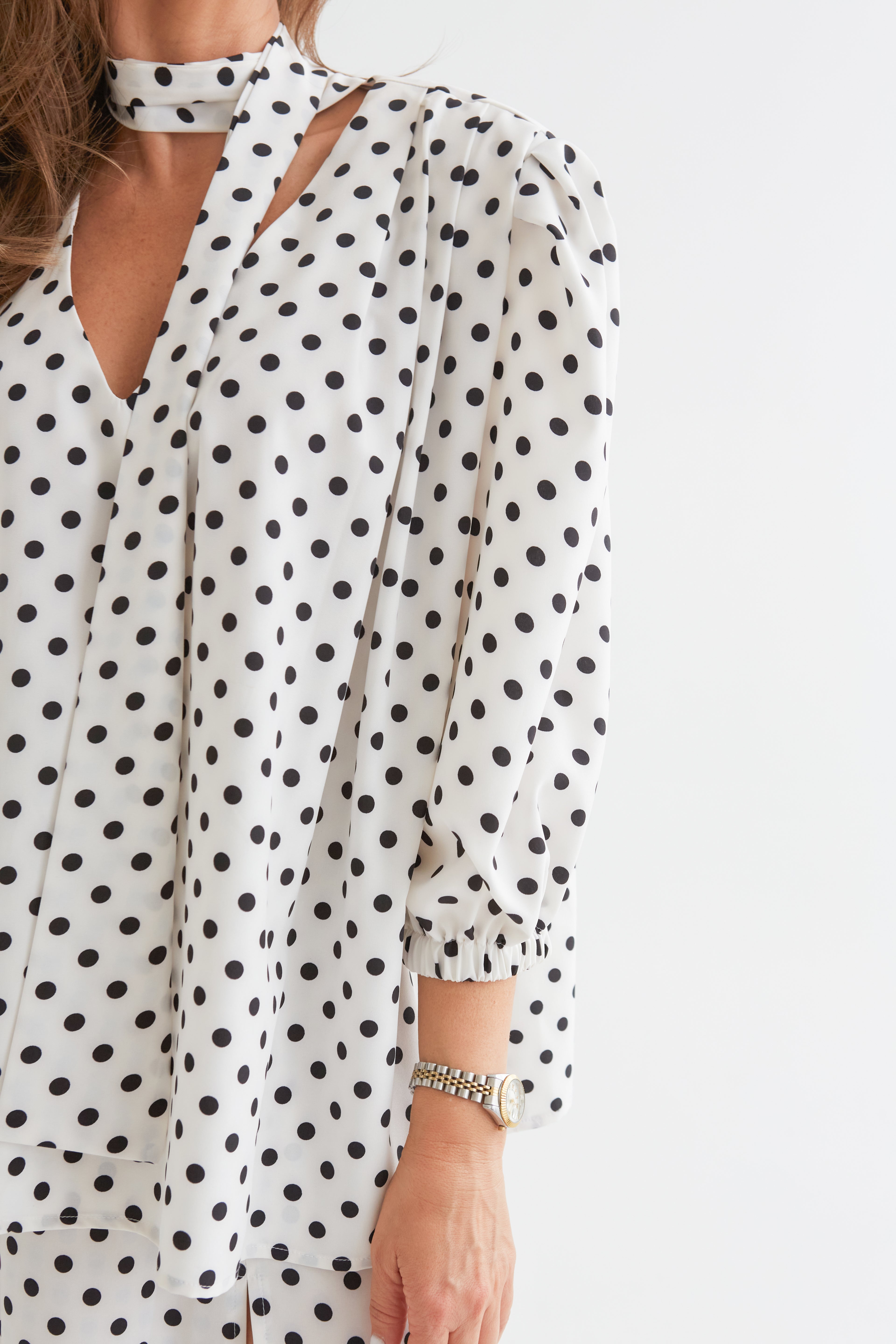 PRE ORDER: PALAIDINĖ „POLKA DOTS“ BALTA