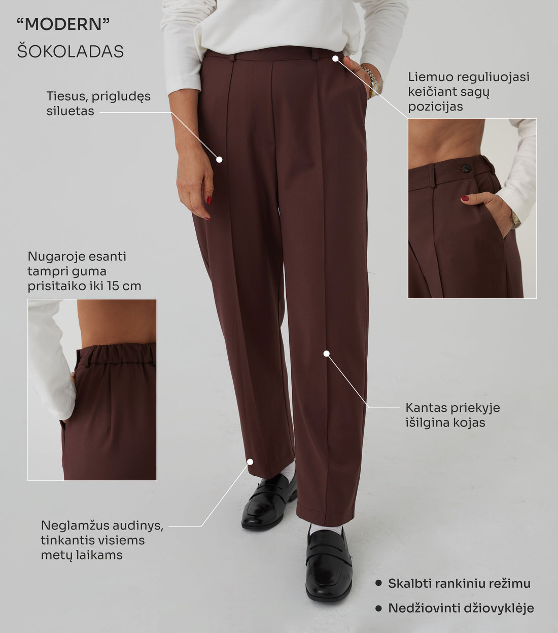 SIAURINTOS KELNĖS "MODERN" ŠOKOLADAS