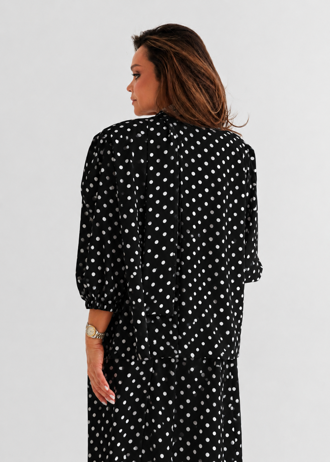 PALAIDINĖ „POLKA DOTS“ JUODA