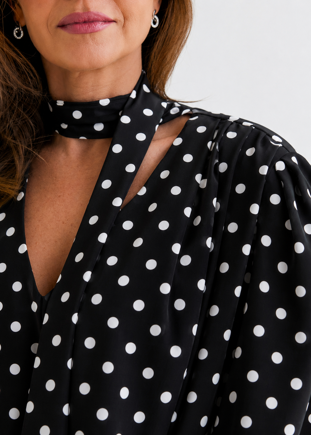 PALAIDINĖ „POLKA DOTS“ JUODA