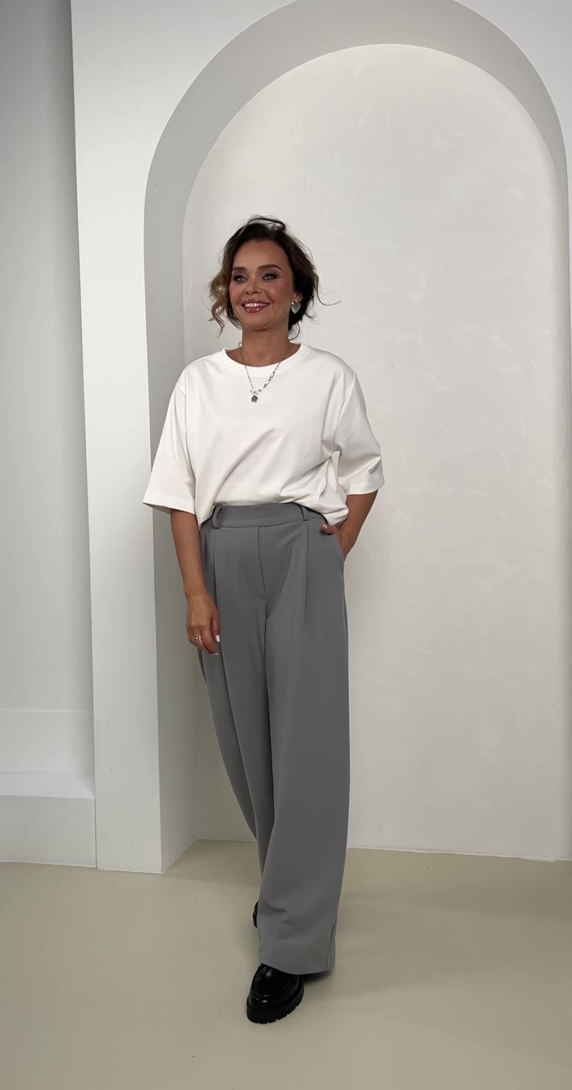 PLAČIOS KELNĖS "SPELL" PILKA