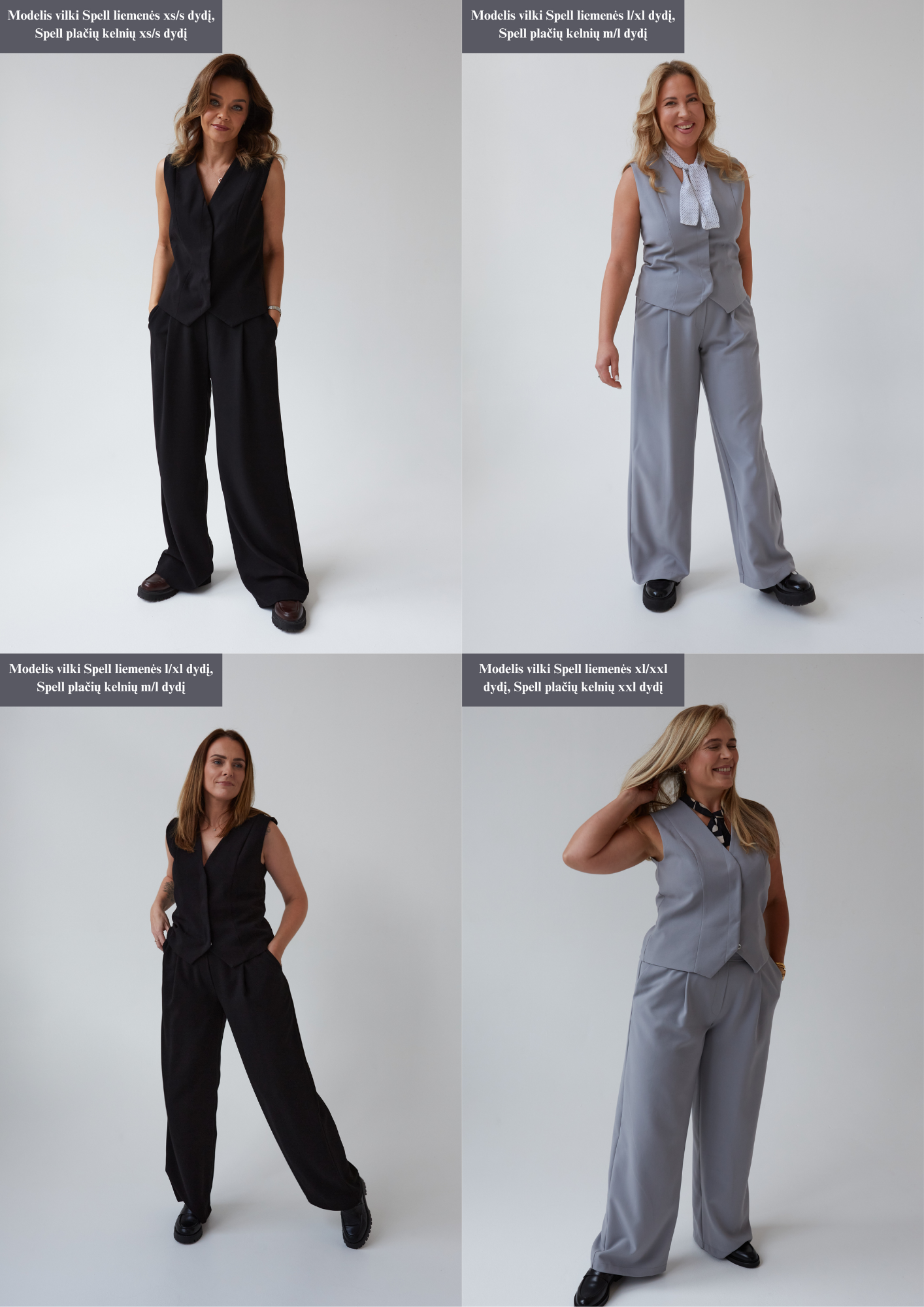 PLAČIOS KELNĖS "SPELL" PILKA